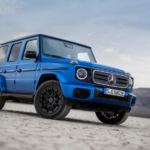 2025 Mercedes-Benz Electric G-Class SUV in Brilliant Blue metallic