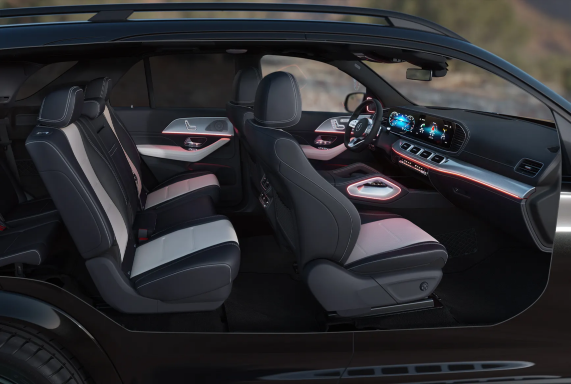 Side interior view of the 2026 Mercedes-Benz GLE SUV