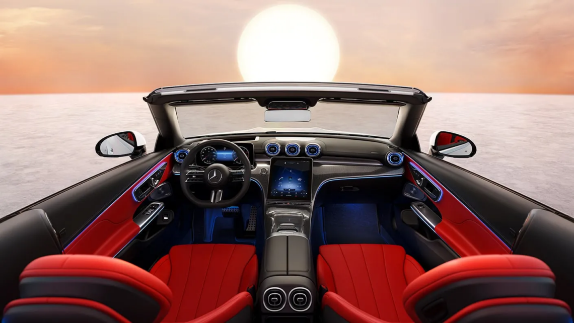 2026 Mercedes-Benz CLE Cabriolet top down tech view